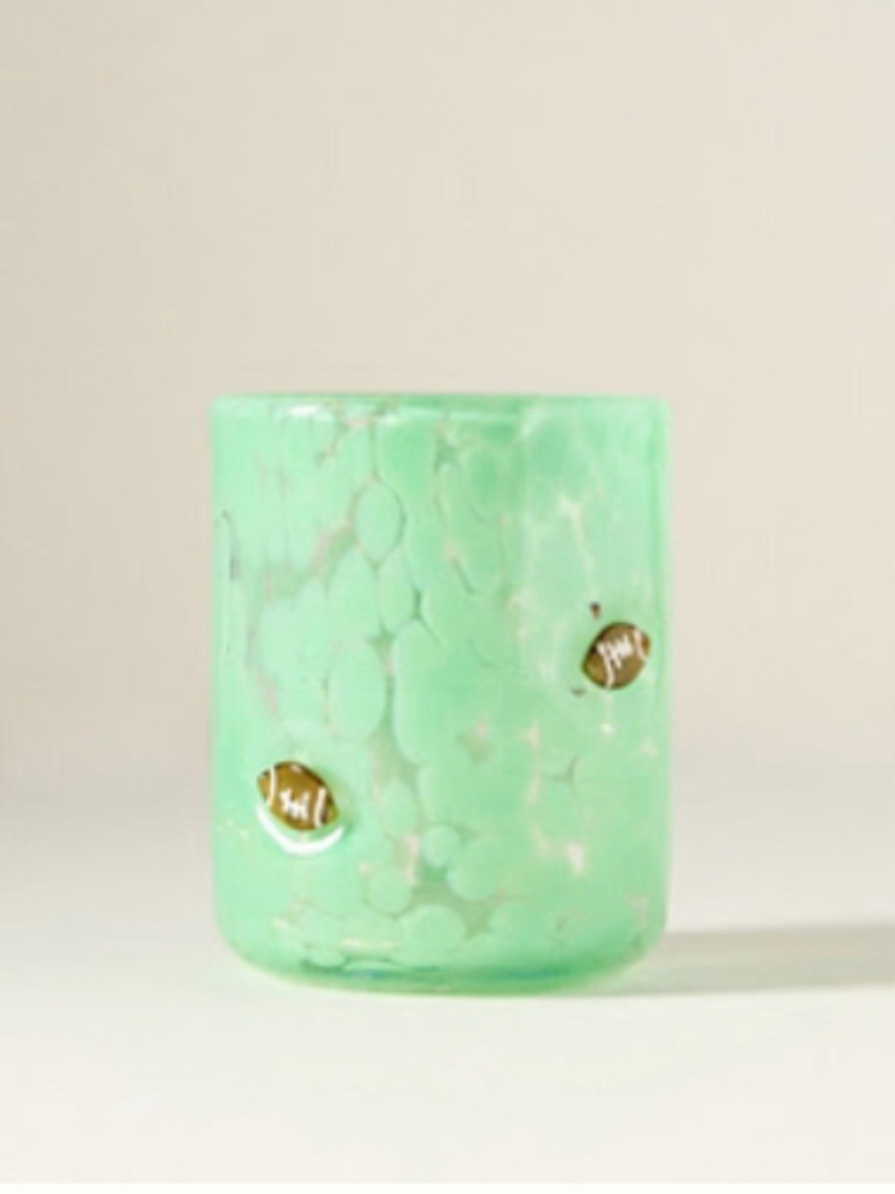 NIB Anthropologie Sports Icon Juice Glass in Green 🏈🏈
